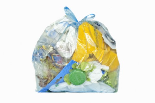 Illustration of accessible commercial waste services in Mitcham with signage and wheelchair access